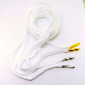 Jordan Replacement Laces Mismatched Metal Tips White 72 in